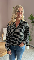 Coffee Dates Striped (Black)
