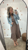 Distressed Crop Denim Jacket