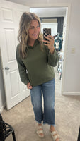 Textured hoodie (Olive)