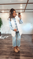 Plaid Shacket (Blue)