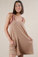 Keep Moving Tennis Dress (Taupe)