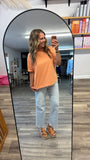 Mineral Wash Tara Tee (Orange)