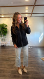 Waffle Button up (Black)