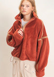 Moving On Fleece Pullover (Red)