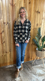 Flannel Plaid Pullover Hoodie (2 colors)