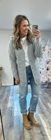 Long Knit Cardigan (Grey)