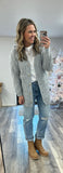 Long Knit Cardigan (Grey)