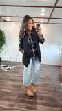 Fleece Button Up (Brown)