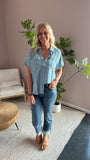 Striped Denim Top