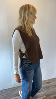 Side Tie Vest (Brown)