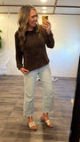 Chenille Long Sleeve (Chocolate)