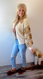 Crotched Knit Cardigan