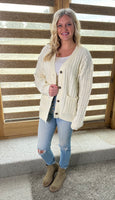 Waffle Knit Cardigan