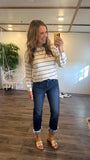 Happy Day Striped Top (Ivory)
