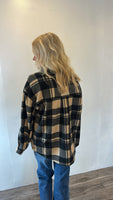 Fleece Button Up (Brown)
