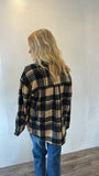 Fleece Button Up (Brown)