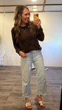 Chenille Long Sleeve (Chocolate)