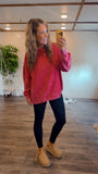 Acid Wash Lounging Crew (Red)