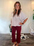 Chelsea Pants (Burgundy)