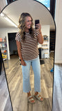 Textured Brown Striped