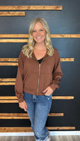 Scuba Zip (Brown)