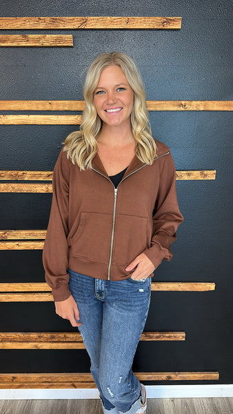 Scuba Zip (Brown)