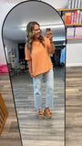 Mineral Wash Tara Tee (Orange)