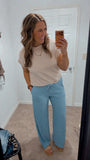 Wrinkle Pants (Blue)