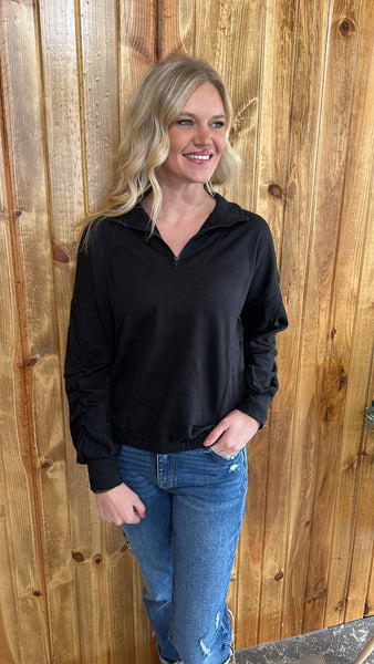 Steph Zip Up (Black)