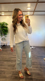 Chenille Long Sleeve (Bone)