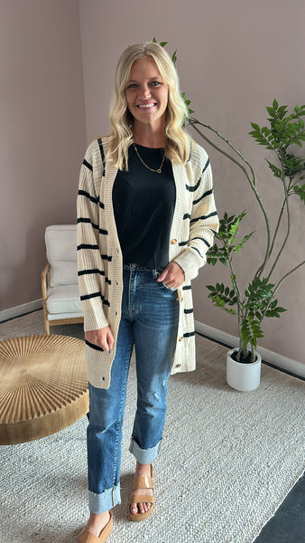 Striped Cardigan
