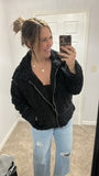 Brandy Sherpa Jacket (black)