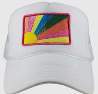 Bursting Sunshine Trucker Hat (white)