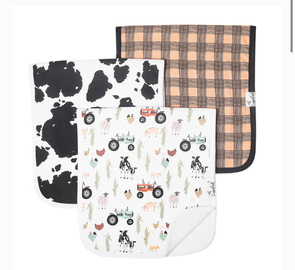 Copper Pearl 3 pack burp clothes (Jo)