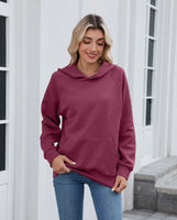 Textured hoodie (Berry)