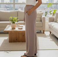 Drawstring Wide Leg (Taupe)