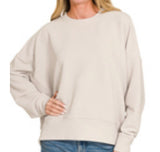 Ribbed Camel Pullover (sand beige)