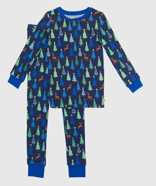 Blue Bamboo Christmas Tree 2 piece