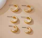 Huggie Hoop Trio Set