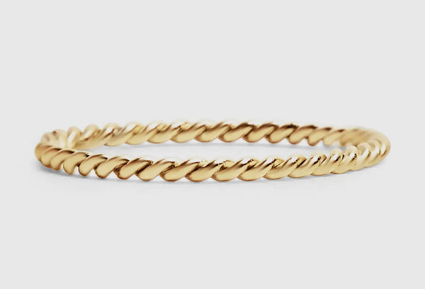 Stainless Gold Stacking Ring