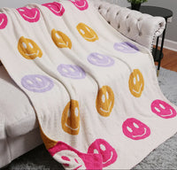 Dupe Smiley Blanket (Multicolor Bright)