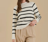 Gabbi Striped Sweater (Ivory)