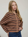 Gabbie Striped Button Up