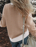 Brown & Ivory Contrast Sweater