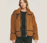 Brandy Sherpa Jacket (Brown)