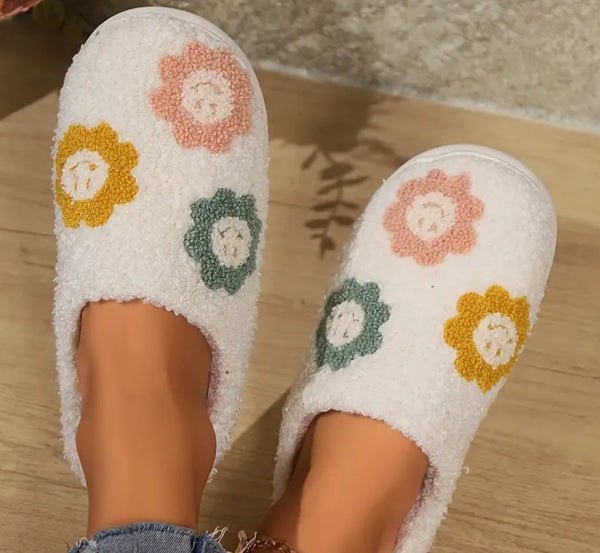 Smiley Flower Slippers