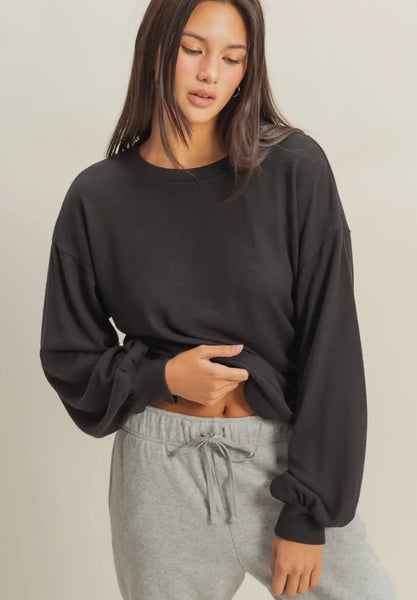 Simple Layering Crew (Black)