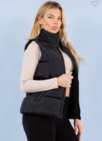 Black Puff Vest