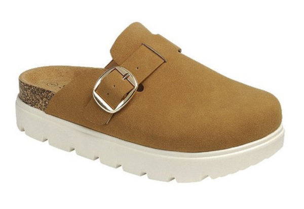 Platform Clog (Tan)