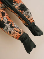 Bamboo Black Fall Floral Sleeper